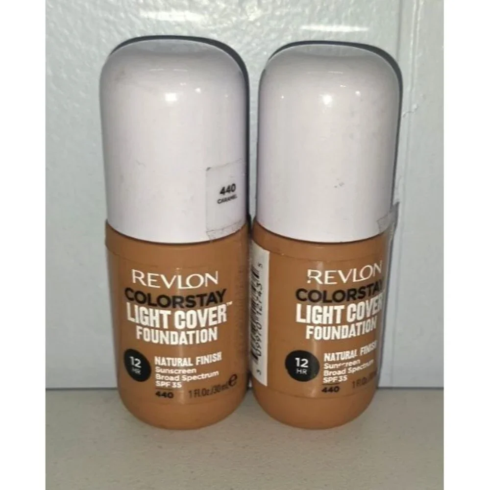 Revlon Colorstay Light Cover Foundation 12 hour Lot of 2 440 Caramel
